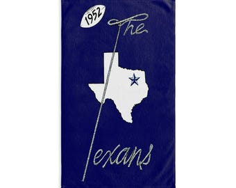 Hand Towel, 1952 Dallas Texans Football Retro Sports Fan Gift, Vintage Hand Towel, Football Decor, Sports Towel, Bathroom Decor