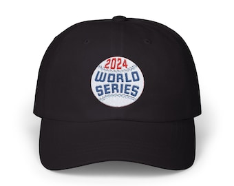 Vintage Baseball Dad Cap, 2024 World Series Embroidered Hat, Sports Fan Gift, Baseball Cap, Baseball Hat
