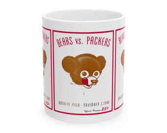 1946 Football Bears vs Packers Wrigley Field Football Mug