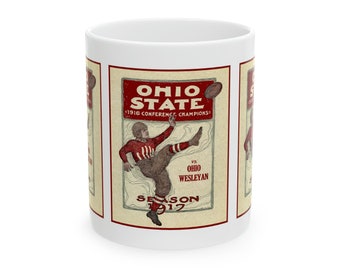 1917 Vintage Ohio State Football Program Cover - Ceramic Mug, 11oz