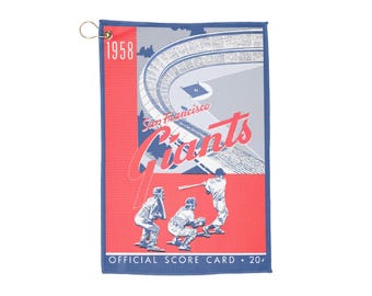 1958 San Francisco Baseball Towel | Vintage Baseball Sports Towel