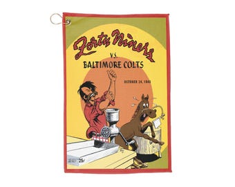 1948 49ers vs Colts Vintage Football Golf Towel | Retro Sports