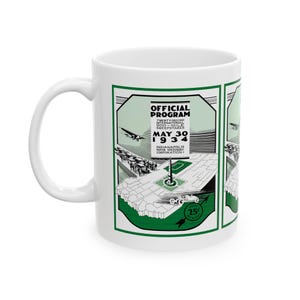 Indianapolis 500 Racing Mug, Vintage Motorsport Coffee Cup, Racing Fan Gift, Indy Car Enthusiast, Race Track Memorabilia, 11oz 15oz Ceramic