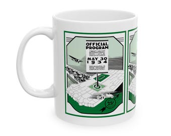 Indianapolis 500 Racing Mug, Vintage Motorsport Coffee Cup, Racing Fan Gift, Indy Car Enthusiast, Race Track Memorabilia, 11oz 15oz Ceramic