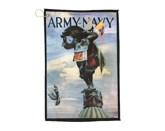 1960 Football Army Navy Golf Towels | Vintage Football Design