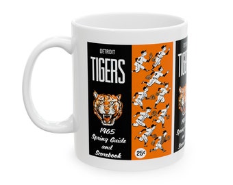 1965 Vintage Detroit Tigers Spring Training Guide Cover - Ceramic Mug, 11oz