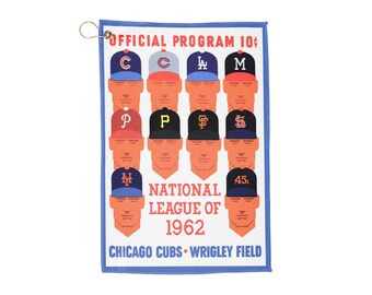 1962 Baseball National League Golf Towel | Vintage Baseball