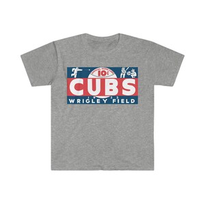 1932 Vintage Cubs Baseball Scorecard - Softstyle T-Shirt