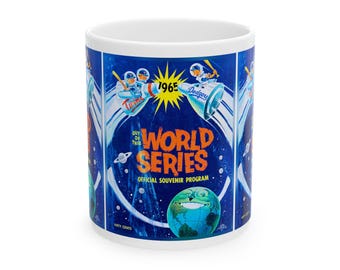 Baseball World Series Ceramic Mug - Dodgers vs Twins, Sports Fan Gift, Baseball Lover, MLB Mug, Retro Sports Mug, World Series Memorabilia,