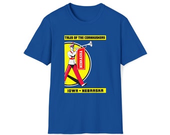 1941 Vintage Nebraska Football Program Cover - Softstyle T-Shirt