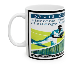 Webelton Tennis Cup Ceramic Mug - Tennis Player Gift, Tennis Lover Cup, Tennis Tournament Souvenir, Tennis Fan Present, Tennis Coach Gift,