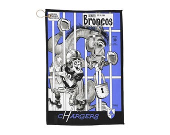 1964 San Diego-Denver Football Golf Towel | Vintage Team
