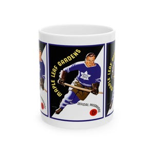 Hockey Ceramic Mug, 1938-1939 Toronto Maple Leafs Memorabilia Cup, Sports Fan Gift, Vintage Hockey Team, Hockey Collector&#39;s Item