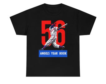 1956 Vintage Angels Baseball - Pacific Coast League - Heavy Cotton Tee