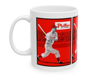 1961 Vintage Philadelphia Phillies Baseball Yearbook Cover - Ceramic Mug, 11oz, 15oz