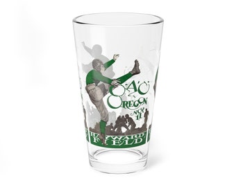 1927 Vintage Oregon State Beavers- University of Oregon Ducks Football Program Cover -  Pint Glass, 16oz