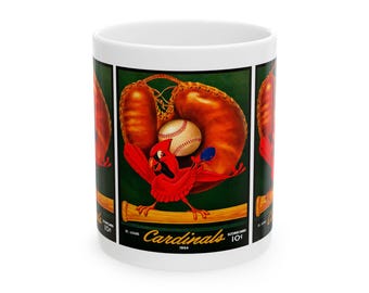 1954 Baseball Cardinals Mug | Vintage St. Louis Coffee Cup 11oz and 15oz