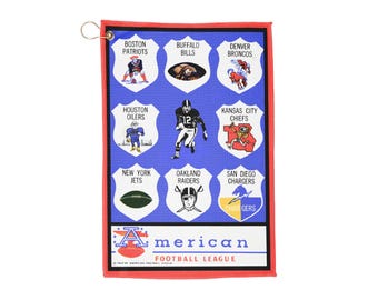 Vintage 1964 Football American Football League Golf Towel, Sports Towel, Golf Accessory, Golf Gift, Golf Decor, Football Memorabilia