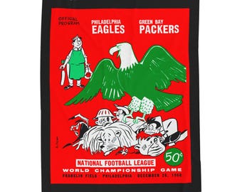 Throw Blanket-1960 Philadelphia Eagles Football Green Bay Fan Gift, Football Sports Decor, Home Decor, Game Day Blanket,Football Gift