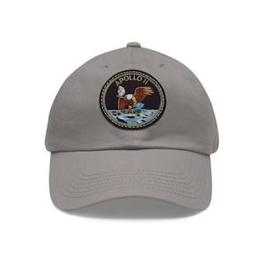 NASA Apollo 11 - Patch de voo - Chapéu de papai com patch de couro (redondo)