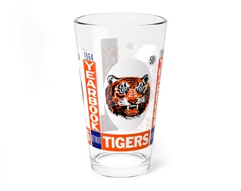 1964 Vintage Detroit Tigers Baseball Yearbook Cover -  Pint Glass, 16oz