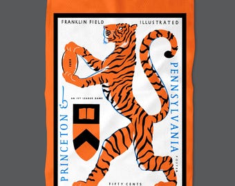 Vintage 1956 Pennsylvania - Princeton Golf Towel, Sports Fan Gift, Golf Course Accessory, Retro College Football Decor, Unique Golfing Towel