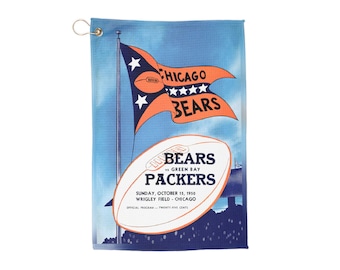 1950 Bears vs Packers Football Towels | Vintage Towel