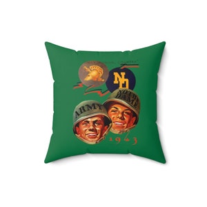 1943 Vintage Army - Notre Dame Football Program Cover - Indoor Pillow