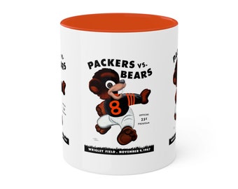 1947 Vintage Chicago - Green Bay Football Program - Colorful Mug, 11oz