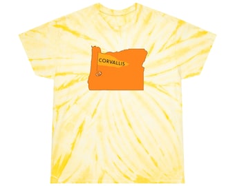 Corvallis Oregon T-Shirt Football Tie-Dye Tee for Sports Fans, Cyclone College Team Shirt, Game Day Apparel, Gift for Football Lovers,