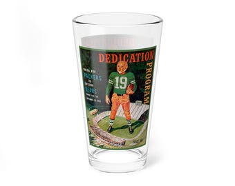 Mixing Glass, 16oz - Vintage 1958 Football Green Bay Packers - Chicago Bears,