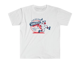 Vintage Angels Baseball - Wrigley Field - Los Angeles - Softstyle T-Shirt