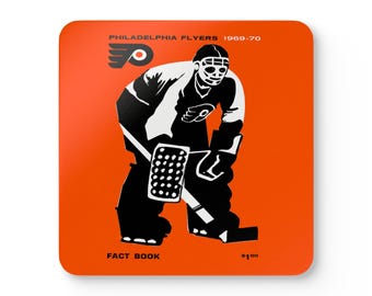 Hockey 1969 Flyers Coaster Memorabilia, Sports Coaster, Sports Fan Gift, Hockey Collectibles, Kitchen Decor