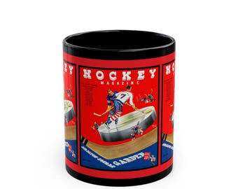 1938-1939 Vintage Hockey New York Americans Mug, Sports Fan Gift, Retro Hockey Cup, Hockey Lover Gift, Hockey Collectible Cup, Hockey Mug