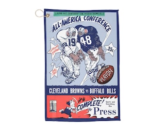 1948 Football Browns vs Bills Playoff Vintage Football Towel | Golf Towel