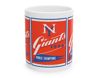 Coffee Mug, 1955 Baseball New York Giants Fan, Baseball Lover Gift, Sports Fan Cup, Ceramic Mug 11oz 15oz