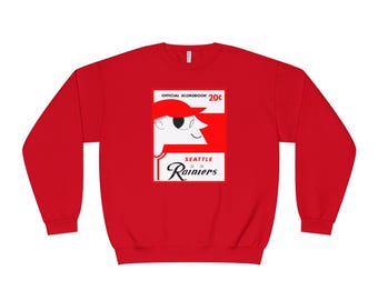 1956 Seattle Rainiers Vintage Crewneck Sweatshirt, Retro Sports Apparel, Casual Outfit, Perfect Gift for Baseball Fans, Unisex Sweatshirt