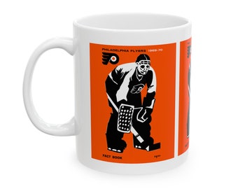 1969-1970 Vintage Philadelphia Flyers Hockey Media Guide Cover - Ceramic Mug, 11oz