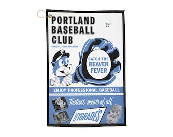 1961 Portland Beavers Baseball Golf Towel
