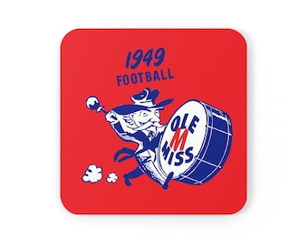 1949 Ole Miss Football - Corkwood Coaster Set