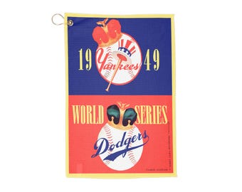 1949 Yankees vs Dodgers Baseball World Series Golf Towel | Vintage Sports