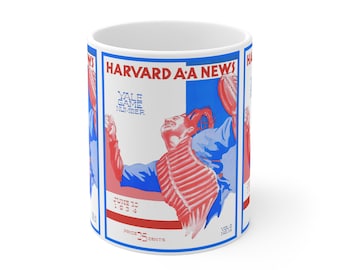 Vintage 1934 Baseball Harvard Yale Mug 11oz, Sports Fan Gift, Coffee Cup, Tea Mug, Baseball Memorabilia, Gift for Him