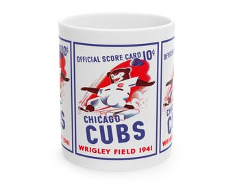 1941 Baseball Chicago Mug, 11oz and 15oz