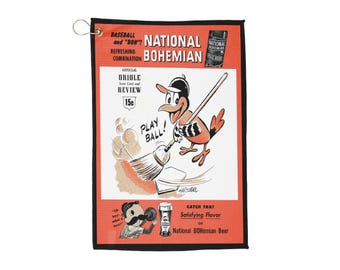 1955 Baltimore Baseball Golf Towel | Vintage Baseball