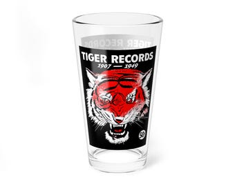 Mixing Glass, 16oz - Vintage 1949 Baseball Detroit Tigers Records Memorabilia, Sports Barware, Baseball Fan Gift, Drinking Glassware, Home
