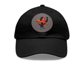 1966 Baltimore Orioles Baseball - Dad Hat with Leather Patch (Round)