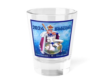 Shot Glass, Baseball World Series Champions, Sports Fan Gift, Collector's Item, Celebration Memorabilia, Barware Decor