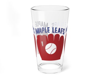 1952 Vintage Toronto Maple Leafs Baseball  -  Pint Glass, 16oz