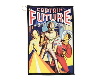 Captain Future Comics Golf Towel Retro Sci Fi Comic Strip