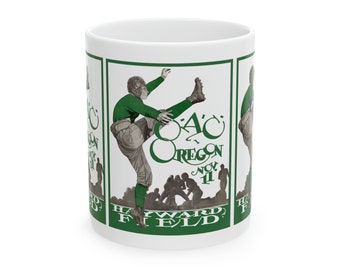 1927 Vintage Oregon State Beavers- University of Oregon Ducks Football Program Cover - Ceramic Mug, 11oz